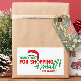 Vielen Dank für Ihren kleinen Geschäftsaufenthalt Rechteckiger Aufkleber