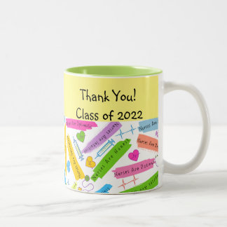 Vielen Dank für Ihren Krankenpfleger Zweifarbige Tasse