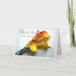 Vielen Dank für Ihren lieben Freund Calla Lilies Karte