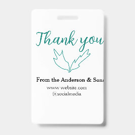 Vielen Dank für Ihren Namen auf der Website des Un Ausweis