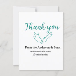 Vielen Dank für Ihren Namen auf der Website des Un Postkarte