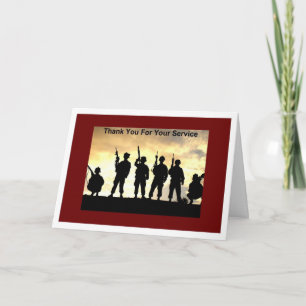 Vielen Dank für Ihren Service Dankeskarte