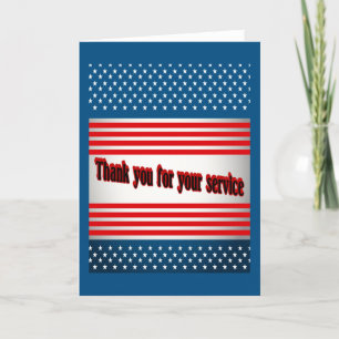 Vielen Dank für Ihren Service  Dankeskarte