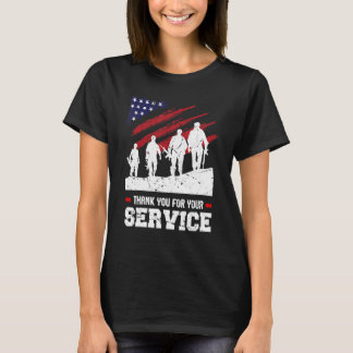 Vielen Dank für Ihren Service Freiheit Vetera Vete T-Shirt