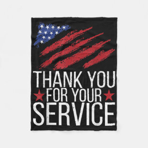 Vielen Dank für Ihren Service Memorial Day America Fleecedecke