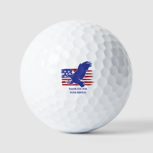 VIELEN DANK FÜR IHREN SERVICE MEMORIAL DAY GOLFBALL (Vorderseite)
