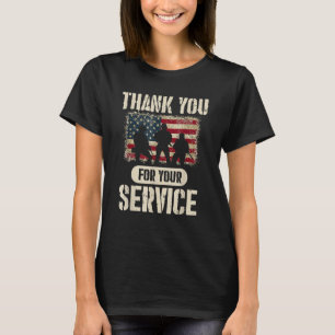 Vielen Dank für Ihren Service - Patriotic Veterans T-Shirt