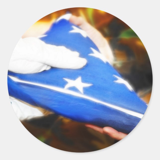 Vielen Dank für Ihren Service Runder Aufkleber (Vorderseite)