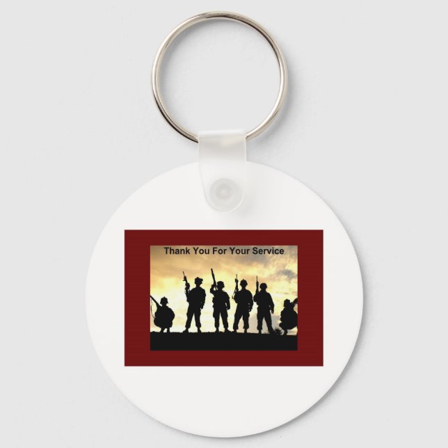 Vielen Dank für Ihren Service Schlüsselanhänger (Vorderseite)