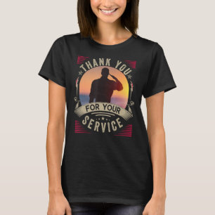 Vielen Dank für Ihren Service Veteran Men Veterans T-Shirt