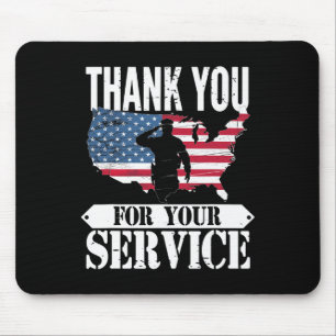 Vielen Dank für Ihren Service Veteran Patriot Mili Mousepad
