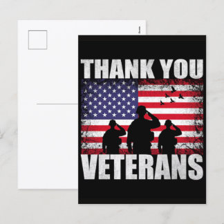 Vielen Dank für Ihren Service: Veteranen Day 2025 Feiertagspostkarte