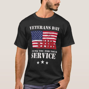 Vielen Dank für Ihren Service Veteranen Tag V T-Shirt