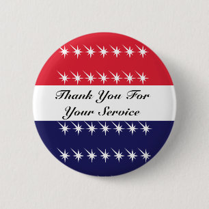 Vielen Dank für Ihren Service Veterans Day Button