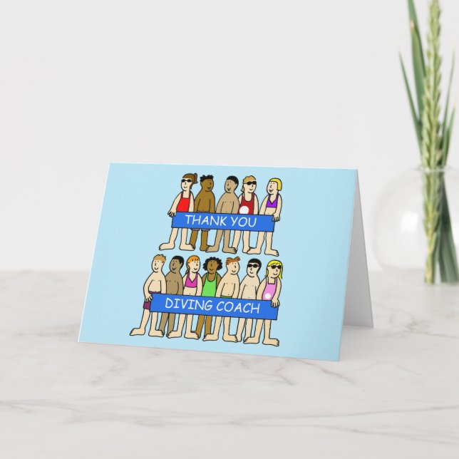 Vielen Dank für Ihren Tauchlehrer Dankeskarte (Vorderseite)