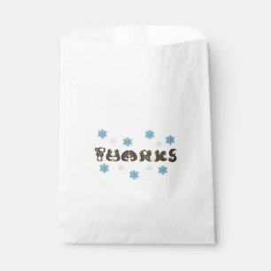 Vielen Dank für Ihren Winter Pinguin Birds Schneef Geschenktütchen
