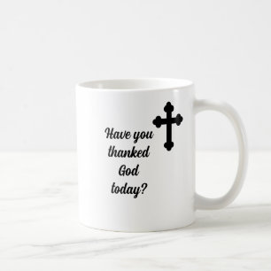 Vielen Dank für jeden Morgen Kreuz Christlich Kaffeetasse
