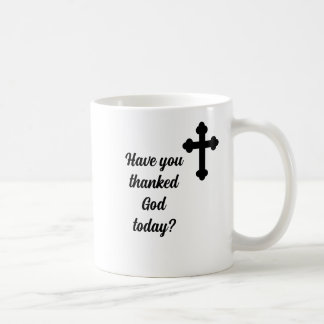 Vielen Dank für jeden Morgen Kreuz Christlich Kaffeetasse