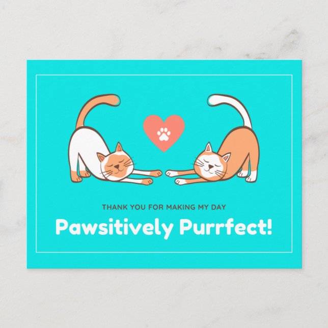 VIELEN DANK FÜR MEINEN TAG POSTKARTE (Vorderseite)