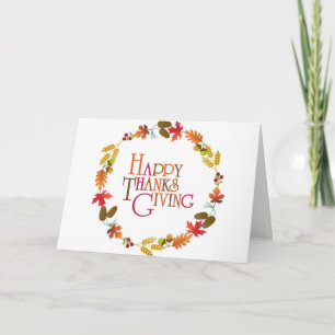 VIELEN DANK FÜR *YOU* AUF DER ERNTEDANK-KARTE KARTE