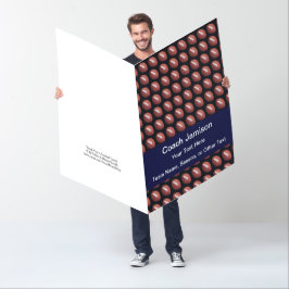 Vielen Dank Fußball Coach, Blue JUMBO Extra Large