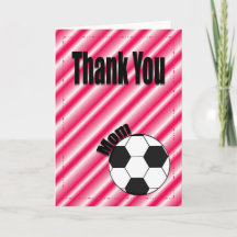 Vielen Dank Fußball Team Mama Card