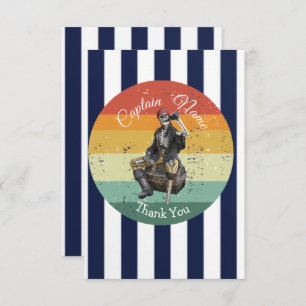 Vielen Dank Geburtstag.Pirate nautic Dankeskarte