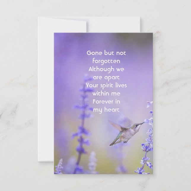 Vielen Dank Gedenkfeier für das Leben Dankeskarte (Vorderseite)