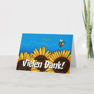 Vielen Dank (German Thank you card) Dankeskarte