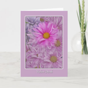 Vielen Dank, German, Thank You, Gerbera Daisies Dankeskarte