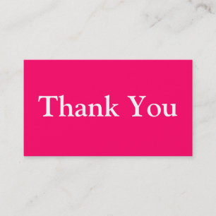 Vielen Dank Geschäftskarten Vorlage Hot Pink Fuchs Visitenkarte