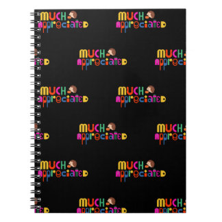 Vielen Dank, Geschenk schwarz farbig viel geschätz Notizblock
