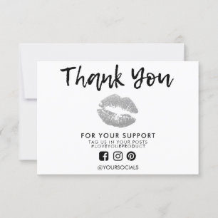 Vielen Dank, Glitzer Lips Media Insert