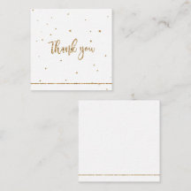 Vielen Dank, Golden Glitzer mit Zeile