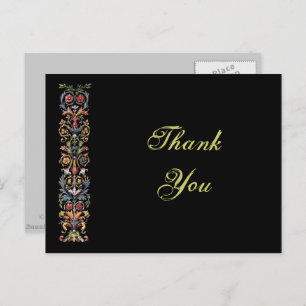 Vielen Dank Gothic Postcard Editable Postcard Postkarte