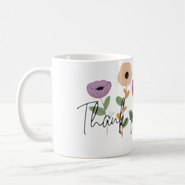 Vielen Dank Grateful Blooms Mit Dank A No Kaffeetasse (Links)