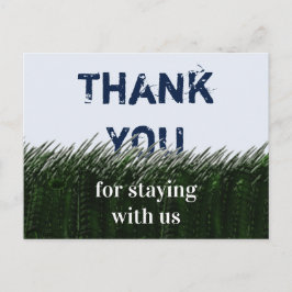 Vielen Dank, Green Grass und Sky Guest Apprecive Postkarte