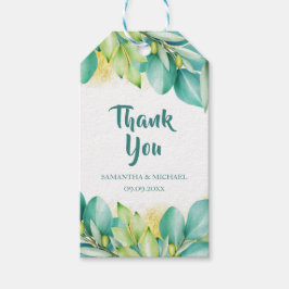 Vielen Dank Greenery Eucalyptus Blätter Olive Bran Geschenkanhänger