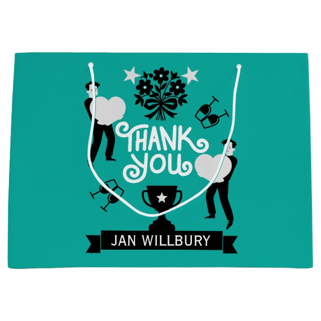 Vielen Dank Große Geschenktüte (Vorderseite)