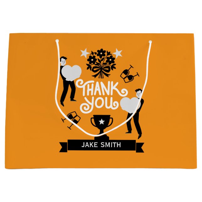 Vielen Dank Große Geschenktüte (Vorderseite)