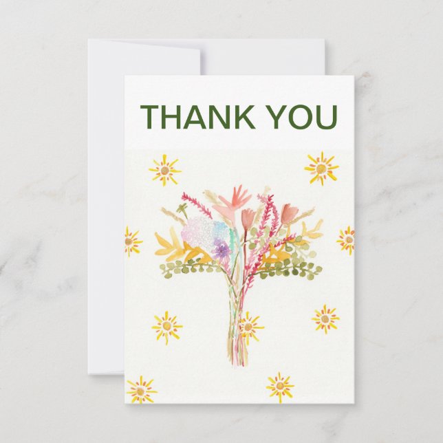 Vielen Dank! Grußkarte. Einladung (Vorderseite)