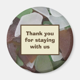 Vielen Dank Guest Sea Glass Foto Beach House Magnet
