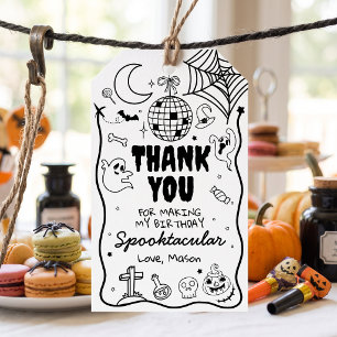 Vielen Dank Halloween-Party Gruseliges Spektakel Geschenkanhänger