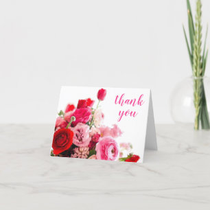 Vielen Dank Handschrift Watercolor Rose Vorlage