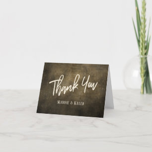 Vielen Dank Handwriting Typografy Industrial Grung Dankeskarte