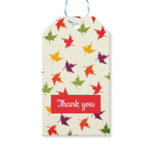 Vielen Dank Herbstlaub Pattern Autumn Leaf Red