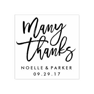 Vielen Dank Hochzeits-Briefmarke Gummistempel