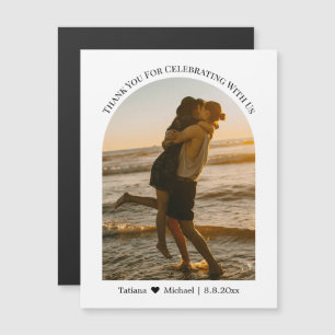 Vielen Dank Hochzeitsbogenmagnet Foto Magnetkarte