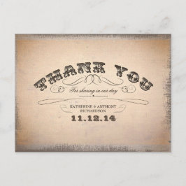 Vielen Dank Hochzeitspost-Karten Postkarte