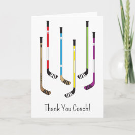 Vielen Dank Hockey Coach Hockey Sticks Grußkarte Dankeskarte